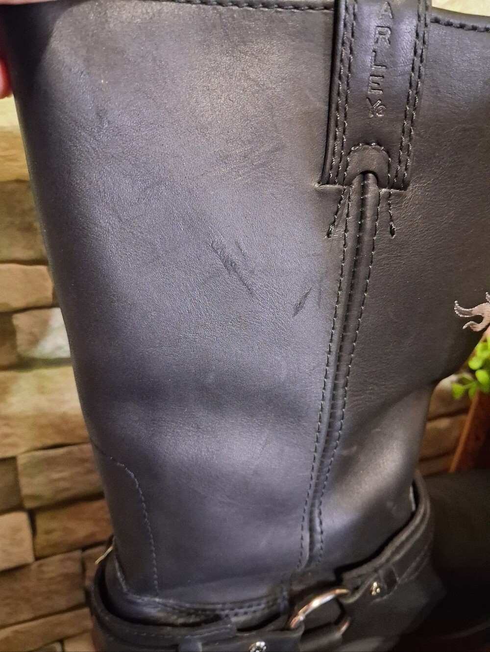 NIB Vintage Harley Davidson Sentry Flame Leather Harness Boots Size Mens 12 - Picture 5 of 10